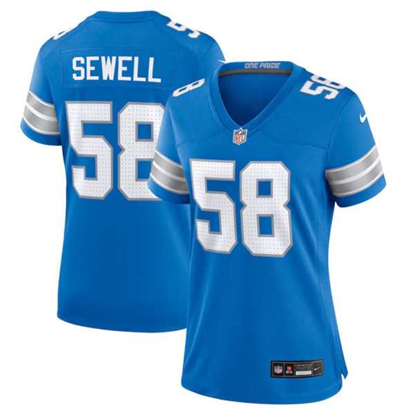 Women's Detroit Lions #58 Penei Sewell Blue Stitched Jersey Dzhi,We sell and wholesale Women's Detroit Lions #58 Penei Sewell Blue Stitched Jersey Dzhi on line form chian!
